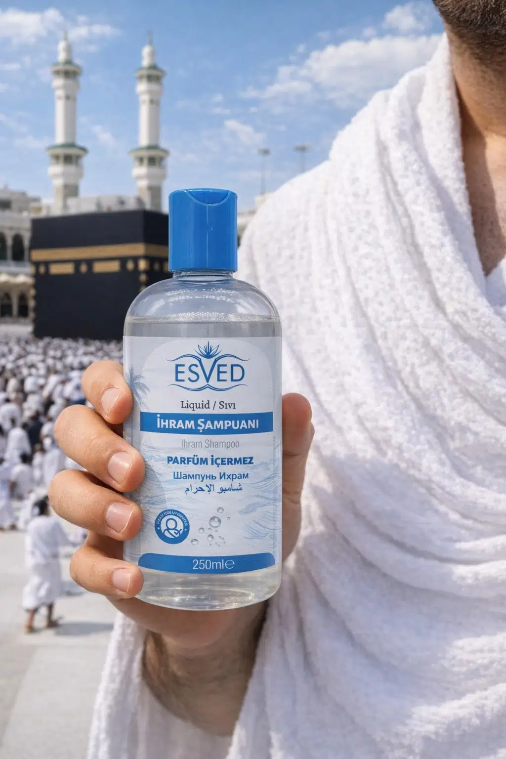 Hac ve Umre İçin Kokusuz Şampuan 250 ml | İhram Uyumlu Parfümsüz Saç Bakım Şampuanı Hac ve Umre İçin Kokusuz Şampuan 250 ml | İhram Uyumlu Parfümsüz Saç Bakım Şampuanı