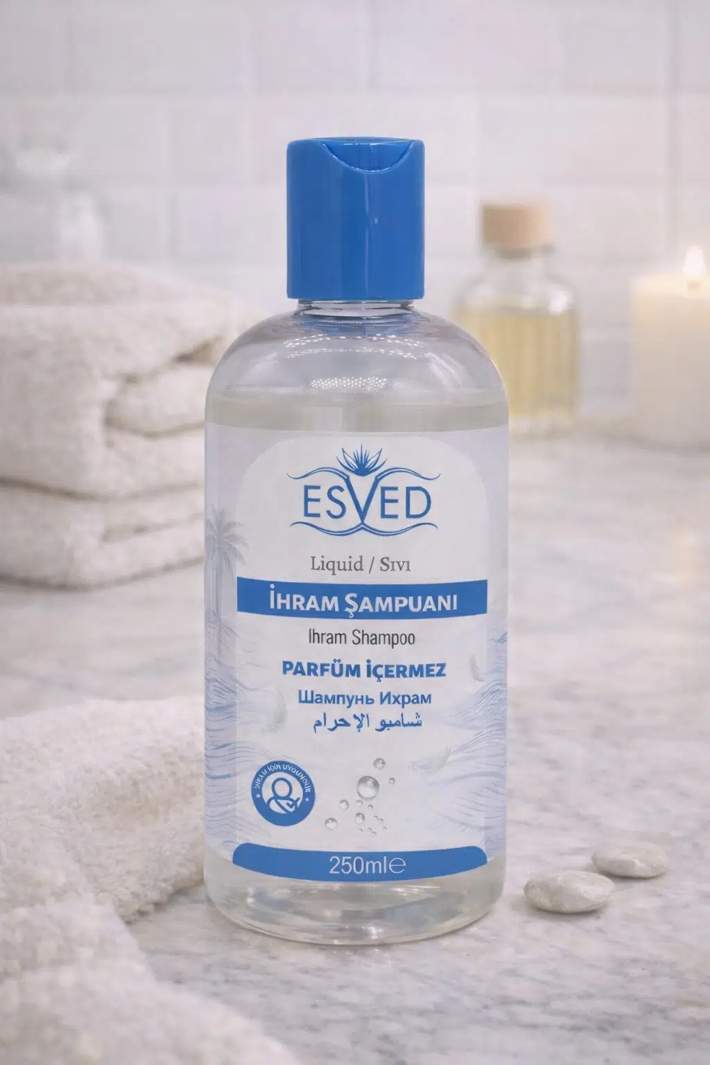 Hac ve Umre İçin Kokusuz Şampuan 250 ml | İhram Uyumlu Parfümsüz Saç Bakım Şampuanı