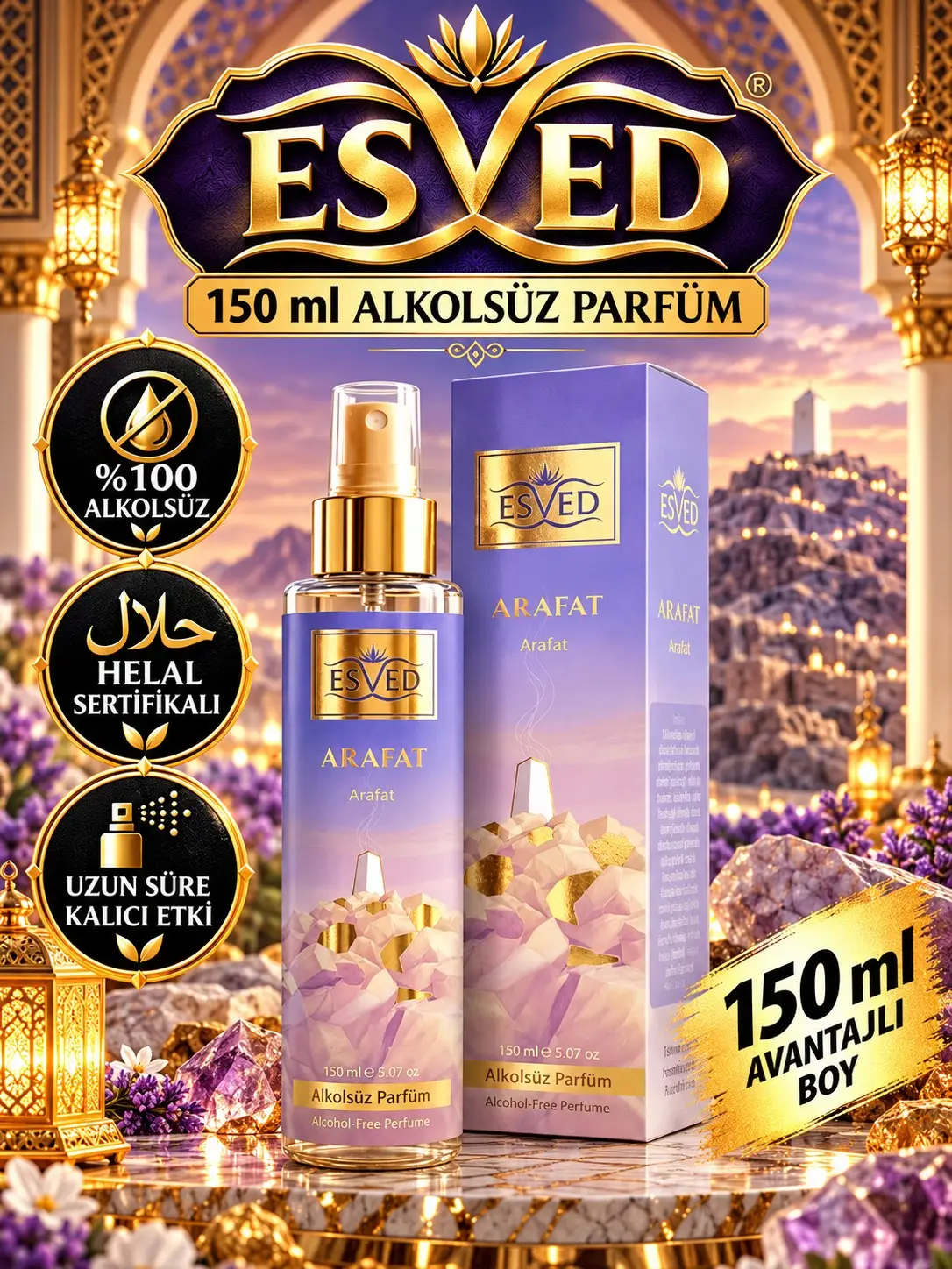 Arafat Kokusu Alkolsüz Parfüm 150 ml.