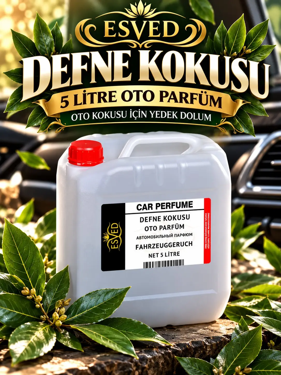 Defne Kokusu Araba Kokusu, Oto Parfüm 5 Litre