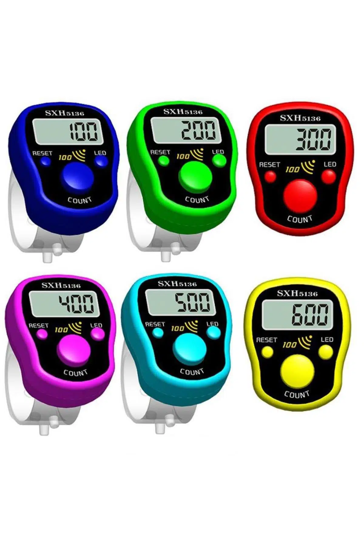 Dijital Zikirmatik, 100'de Öten Sesli ve Işıklı Yüzük Tesbihmatik