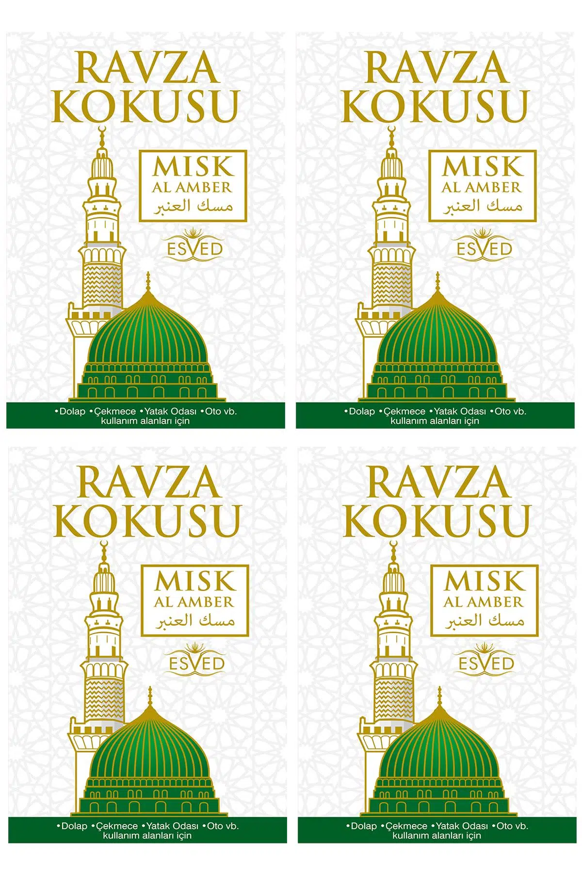 Dolap Ve Çekmece Kokusu Medine Ravza Kokusu - 4 Adet