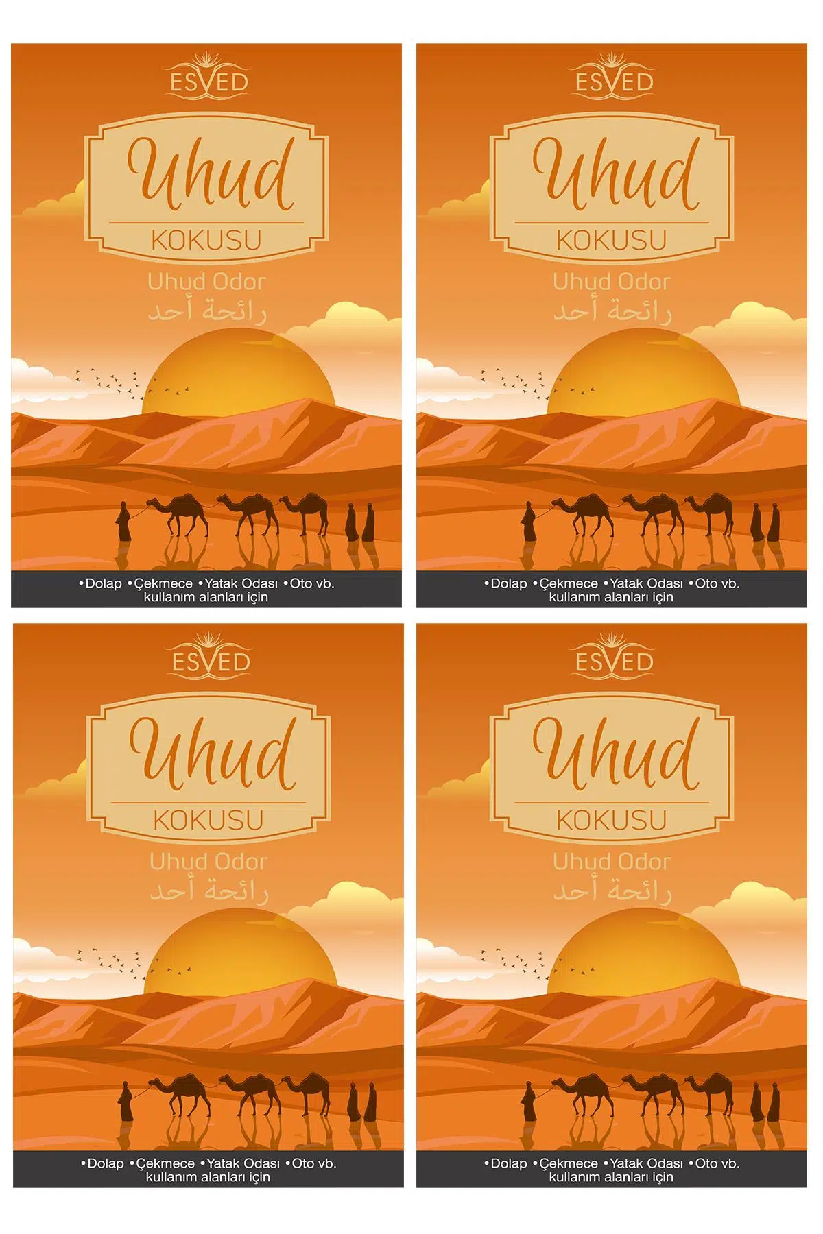 Dolap Ve Çekmece Kokusu Uhud Kokusu - 4 Adet