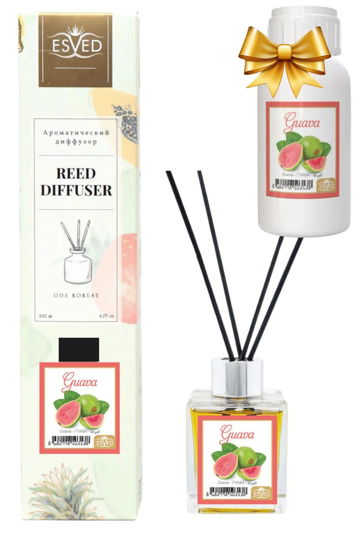 Guava Kokusu 100 Ml Çubuklu Oda Kokusu Yedek Dolum Şişesi Hediyeli Guava Kokusu 100 Ml Çubuklu Oda Kokusu Yedek Dolum Şişesi Hediyeli