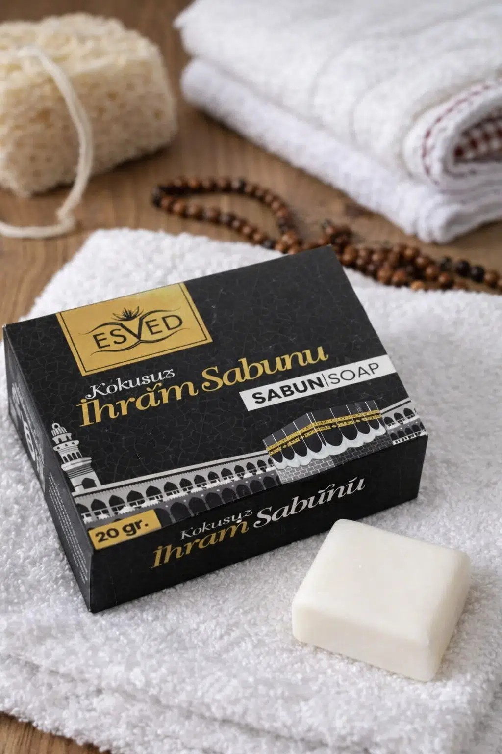 Hac ve Umre İçin Kokusuz Katı Sabun 20 gr | İhrama Uygun Parfümsüz Mini Sabun
