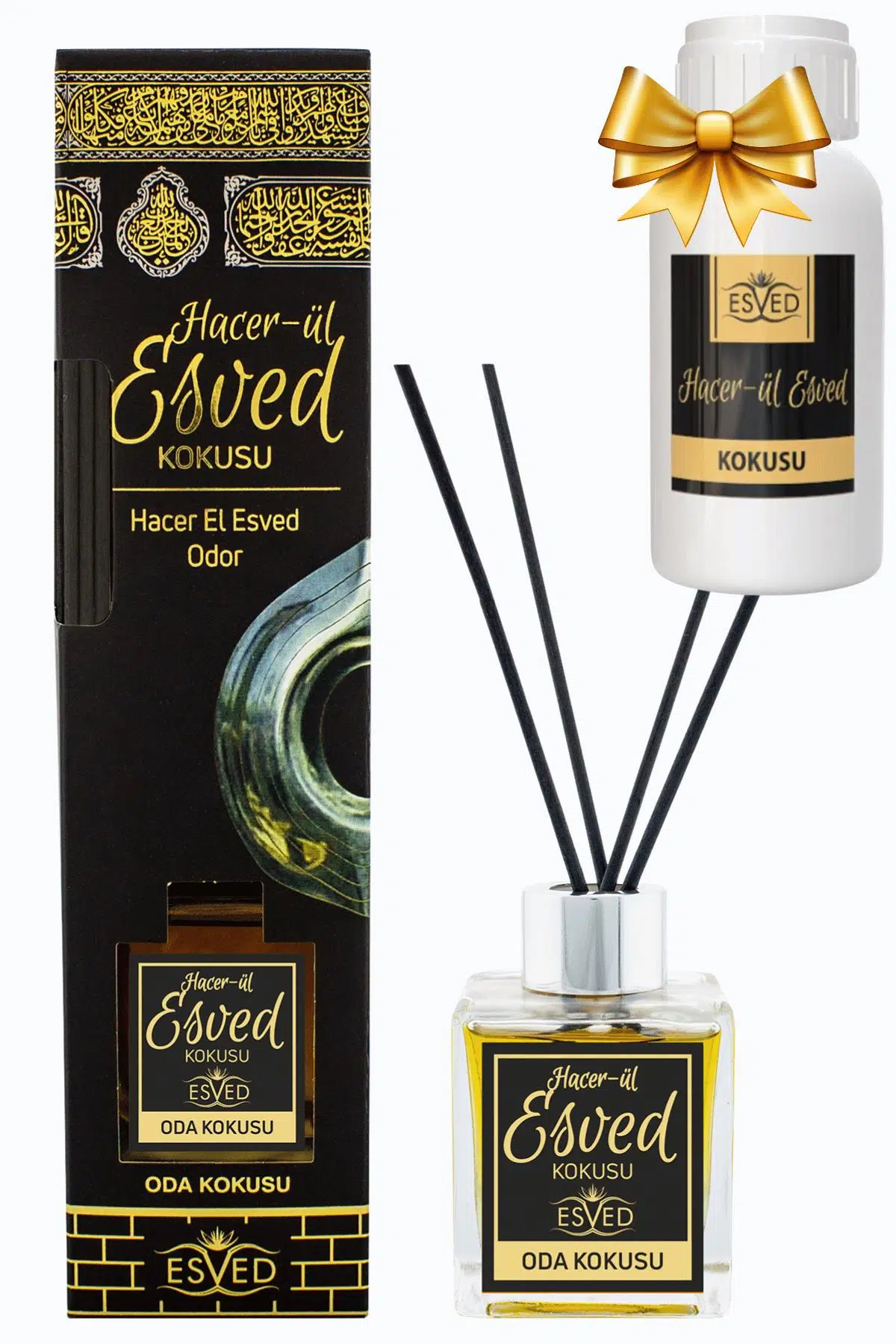 Hacerül Esved 100 Ml Çubuklu Oda Kokusu Yedek Dolum Şişesi Hediyeli Hacerül Esved 100 Ml Çubuklu Oda Kokusu Yedek Dolum Şişesi Hediyeli
