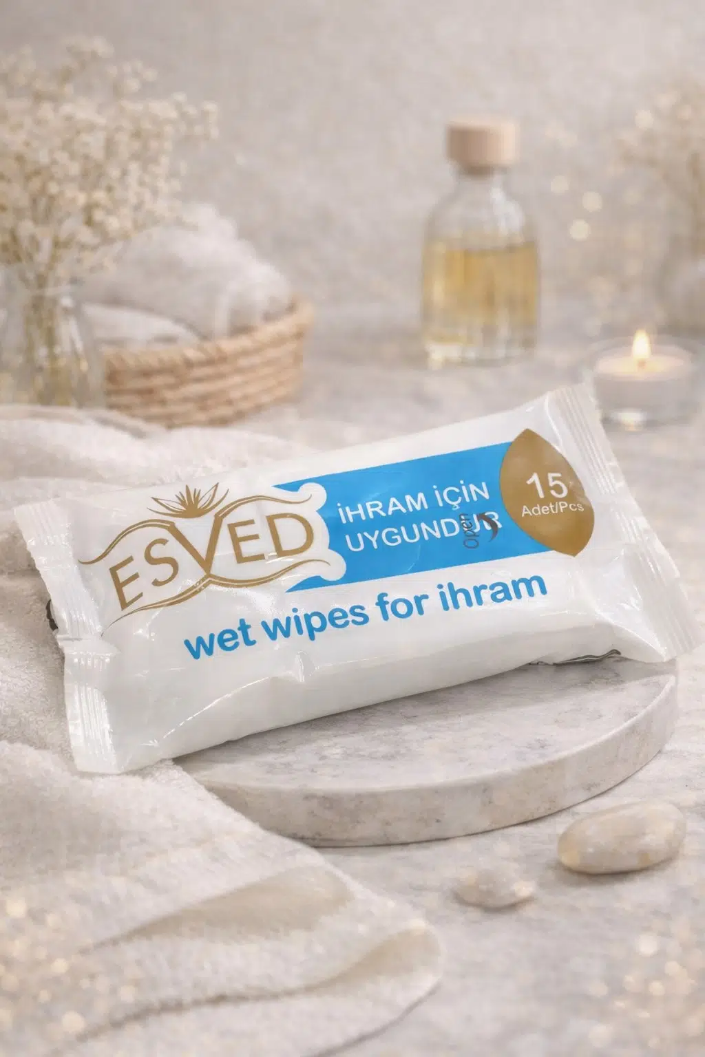 ihram için Kokusuz ıslak mendil