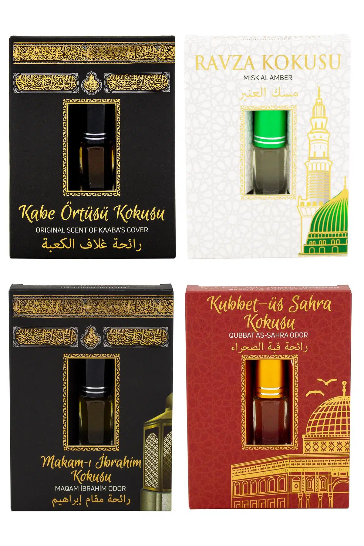 Kabe Örtüsü Kokusu Medine Ravza Kokusu Makamı İbrahim Kokusu ve Kubbetül Sahra kokusu Alkolsüz Esans 3ml