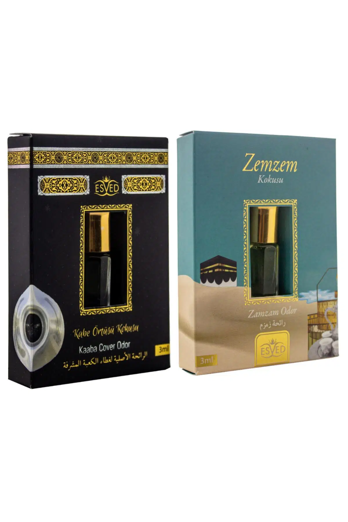 Kabe Örtüsü Kokusu Ve Zemzem Kokusu Alkolsüz Esans 3Ml