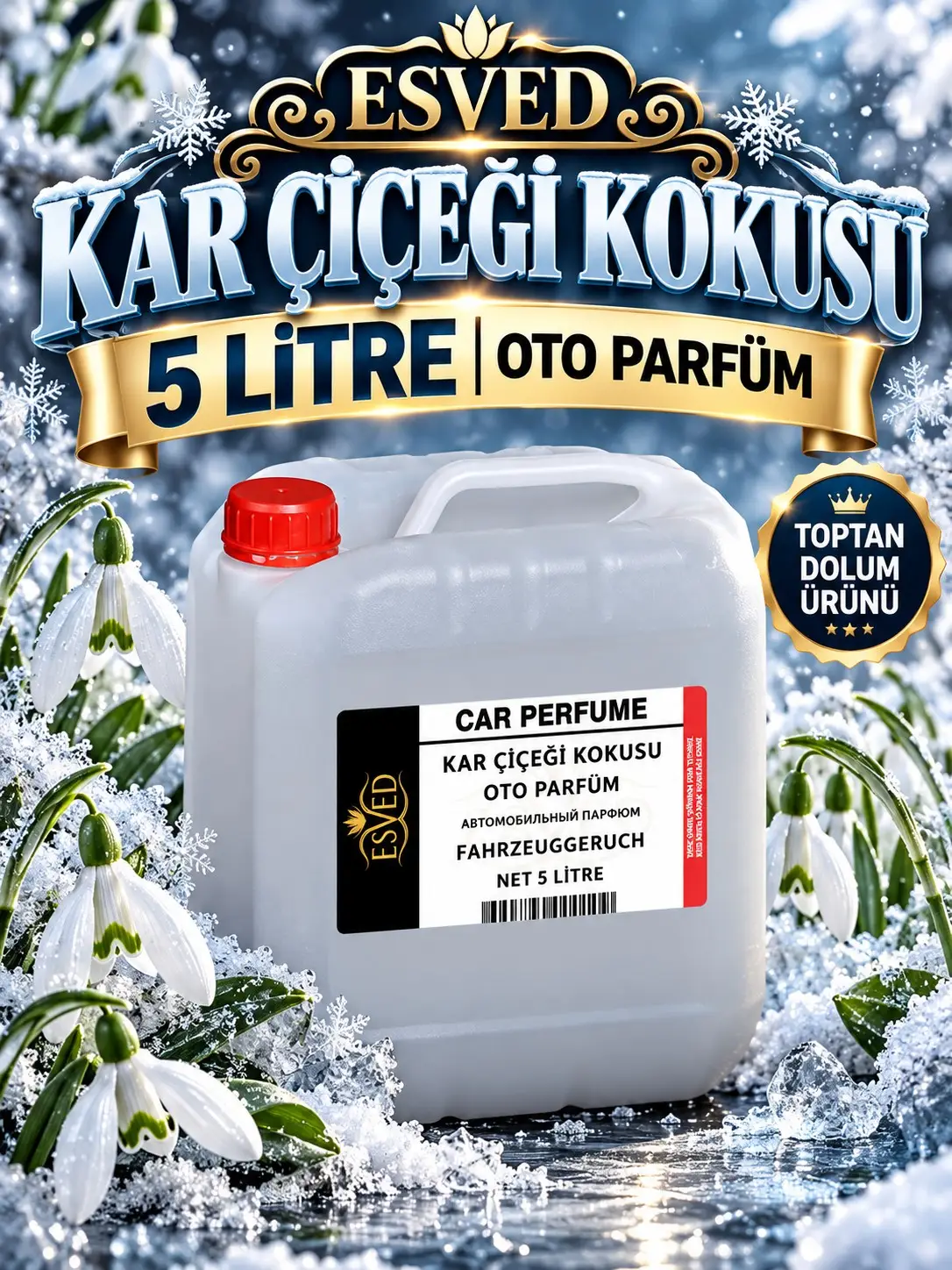 Kar Çiçeği Kokusu Araba Kokusu, Oto Parfüm 5 Litre