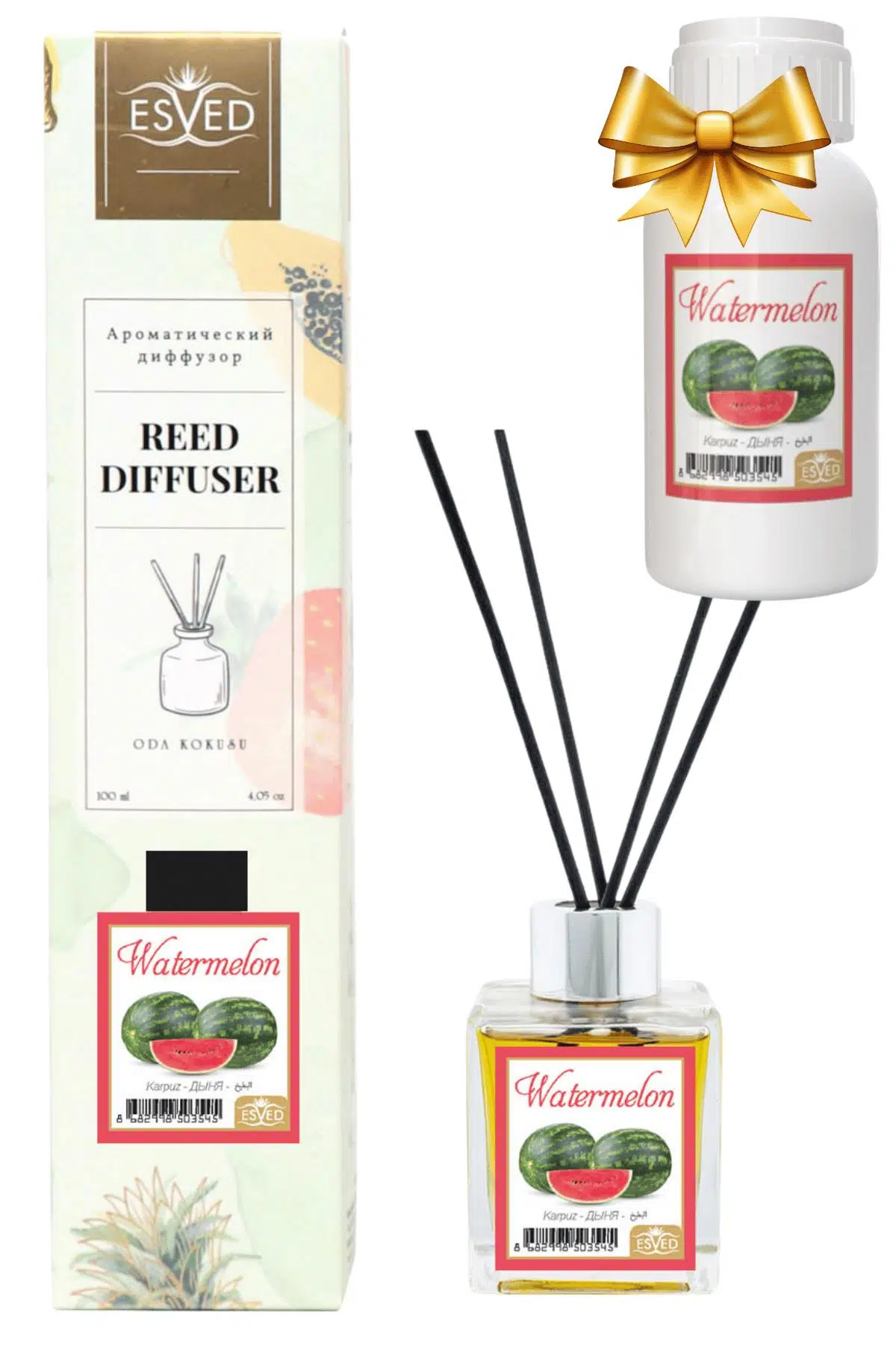 Karpuz Kokusu 100 Ml Çubuklu Oda Kokusu Yedek Dolum Şişesi Hediyeli Karpuz Kokusu 100 Ml Çubuklu Oda Kokusu Yedek Dolum Şişesi Hediyeli