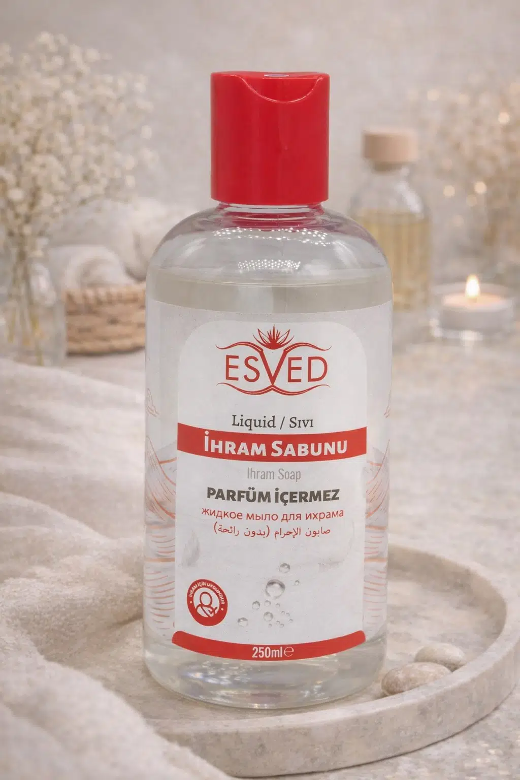 Kokusuz Sıvı Sabun Kokusuz İhram Sabunu Kokusuz Sabun Hac ve Umre İçin Kokusuz Sabun 250 ml.