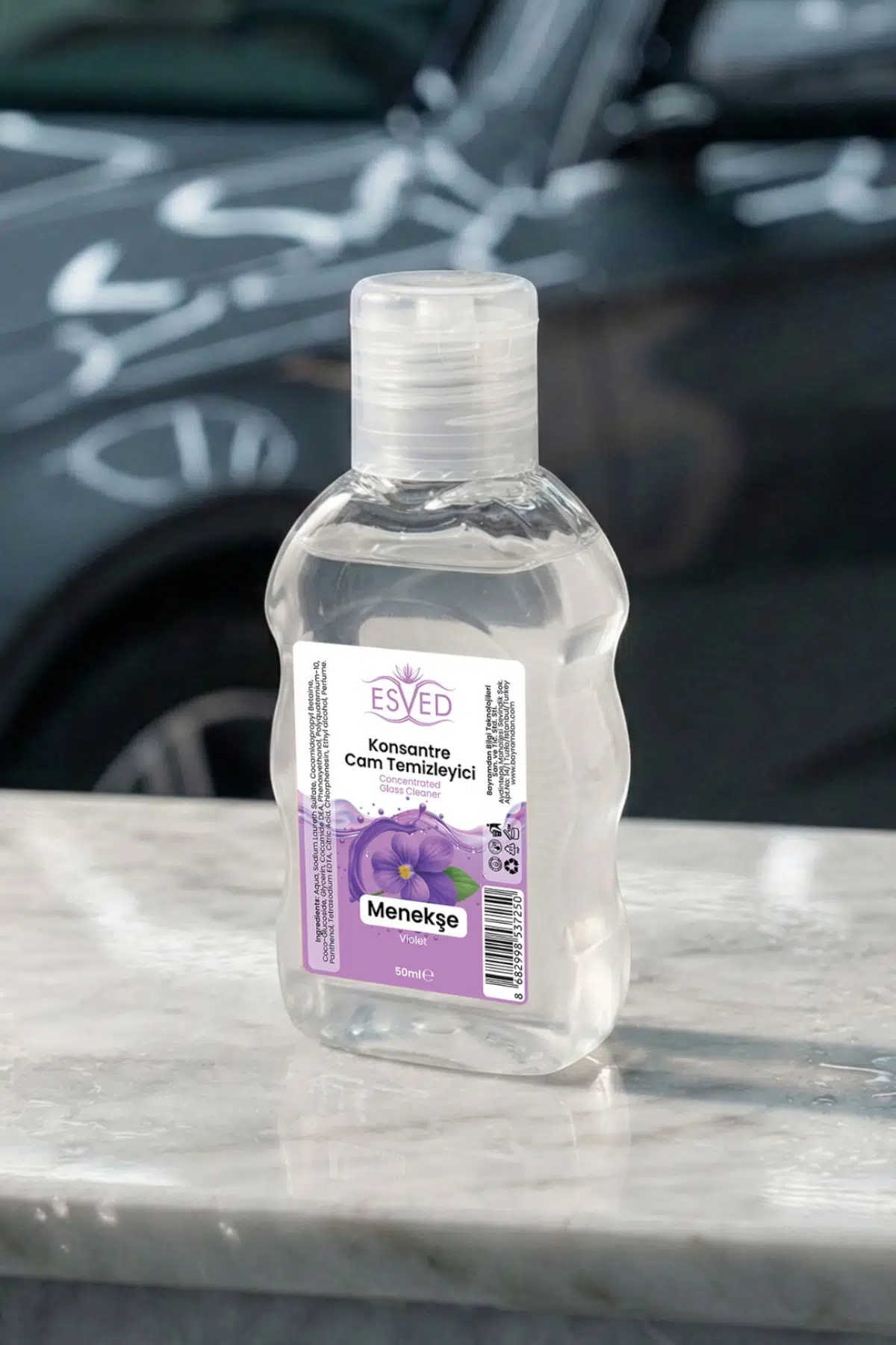 Konsantre Cam Temizleme Sabunu Menekşe Parfümlü 50 ml 10 adet Konsantre Cam Temizleme Sabunu Menekşe Parfümlü 50 ml 10 adet