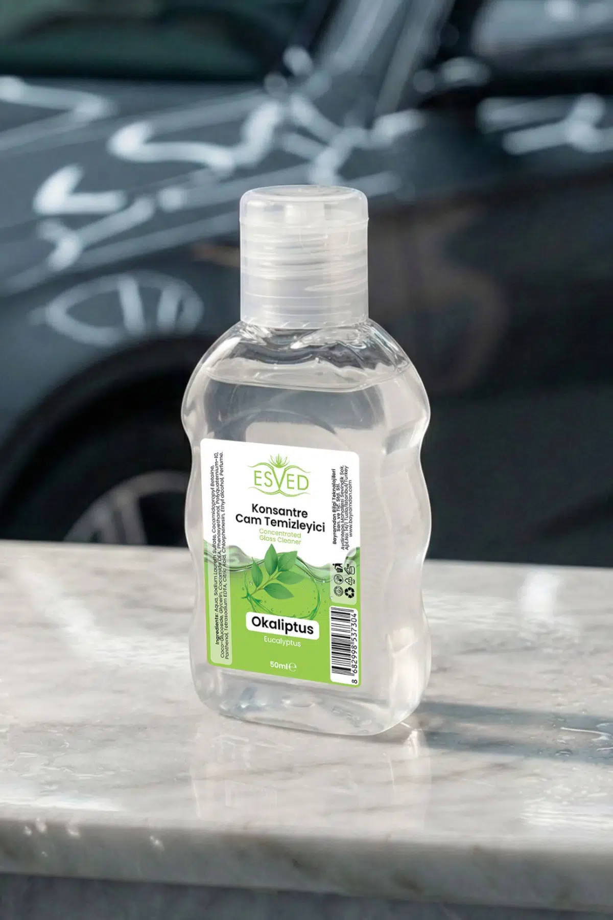 Konsantre Cam Temizleme Sabunu Okaliptus Parfümlü 50 ml 10 adet Konsantre Cam Temizleme Sabunu Okaliptus Parfümlü 50 ml 10 adet