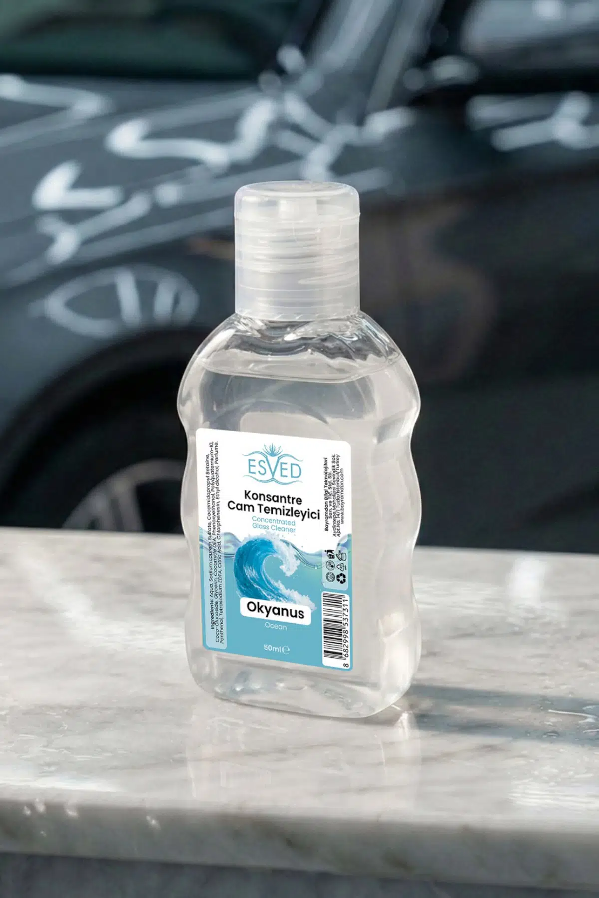 Konsantre Cam Temizleme Sabunu Okyanus Parfümlü 50 ml 10 adet Konsantre Cam Temizleme Sabunu Okyanus Parfümlü 50 ml 10 adet