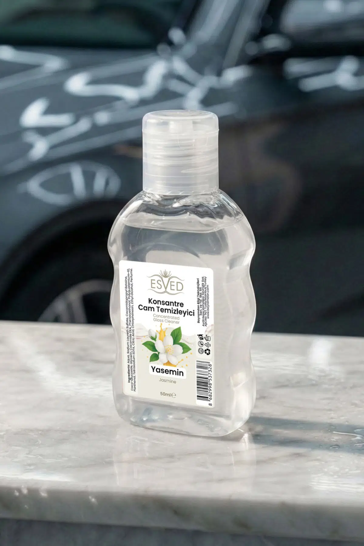 Konsantre Cam Temizleme Sabunu Yasemin Parfümlü 50 ml 10 adet Konsantre Cam Temizleme Sabunu Yasemin Parfümlü 50 ml 10 adet