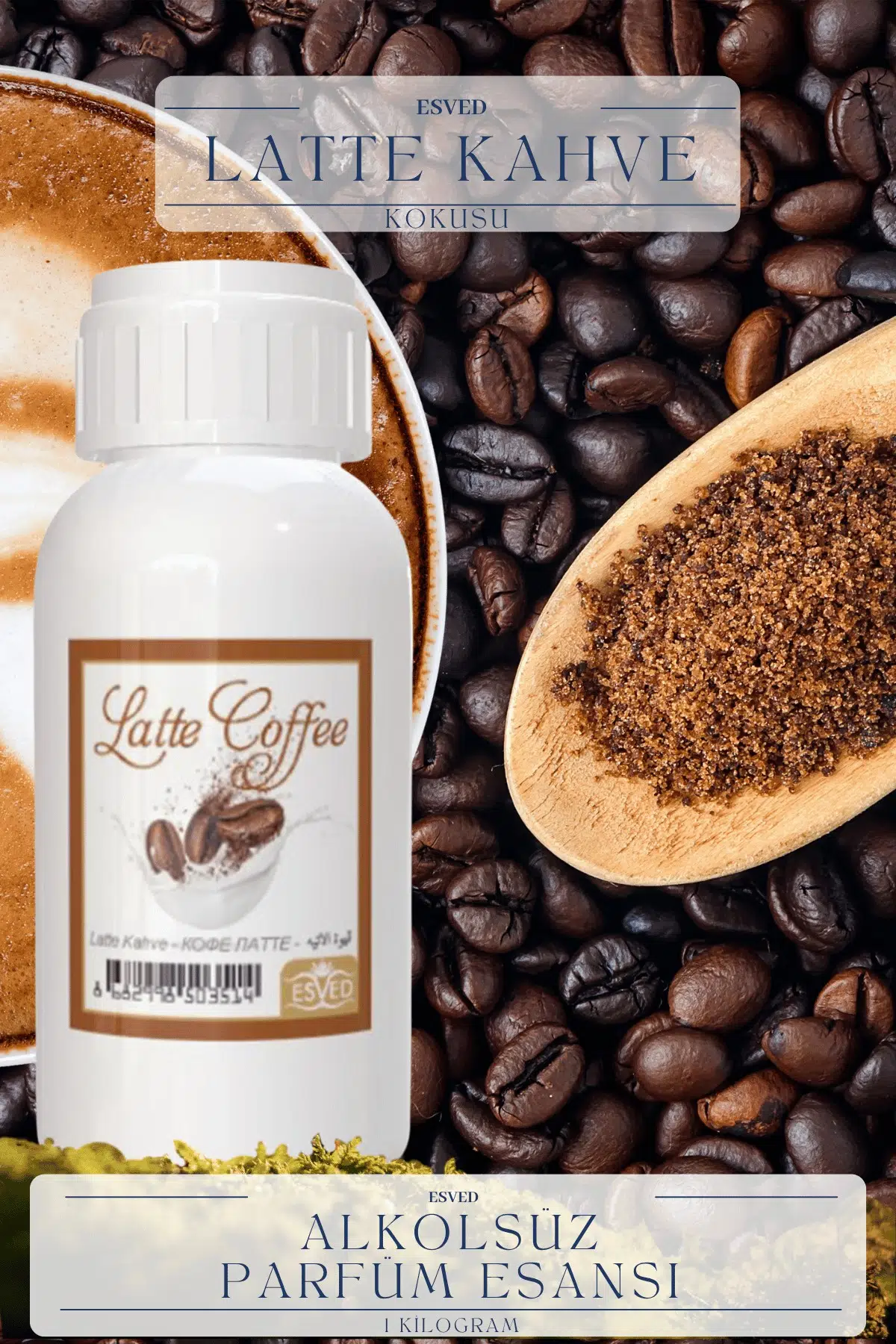 Latte Kahve Kokusu Toptan Parfüm Esansı 1 Kilogram