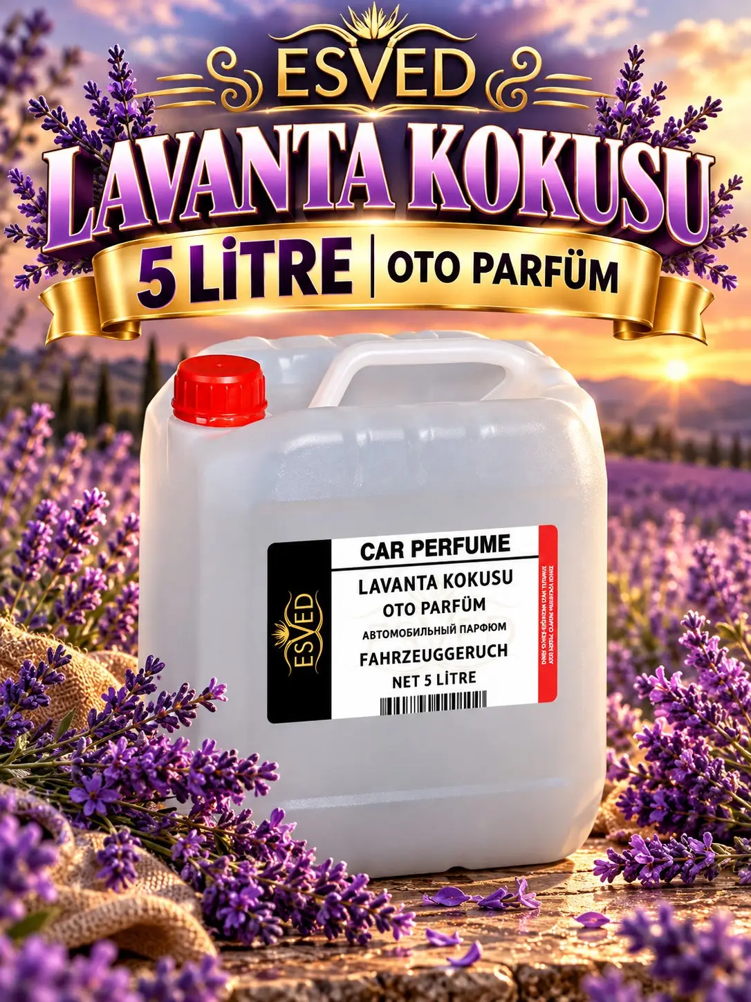 Lavanta Kokusu Araba Kokusu, Oto Parfüm 5 Litre