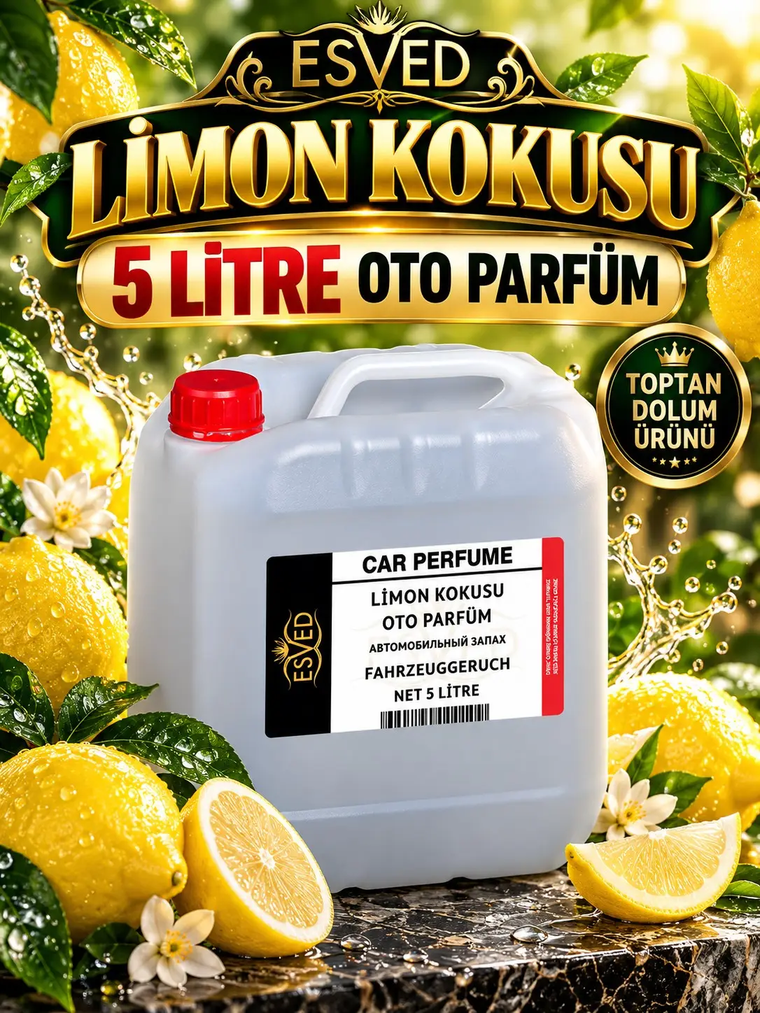 Limon Kokusu Araba Kokusu, Oto Parfüm 5 Litre Limon Kokusu Araba Kokusu, Oto Parfüm 5 Litre