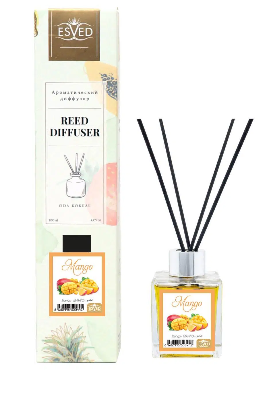 Mango Kokusu 100 Ml Çubuklu Oda Kokusu Yedek Dolum Şişesi Hediyeli Mango Kokusu 100 Ml Çubuklu Oda Kokusu Yedek Dolum Şişesi Hediyeli