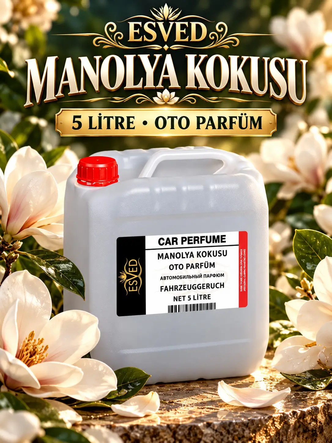 Manolya Kokusu Araba Kokusu, Oto Parfüm 5 Litre