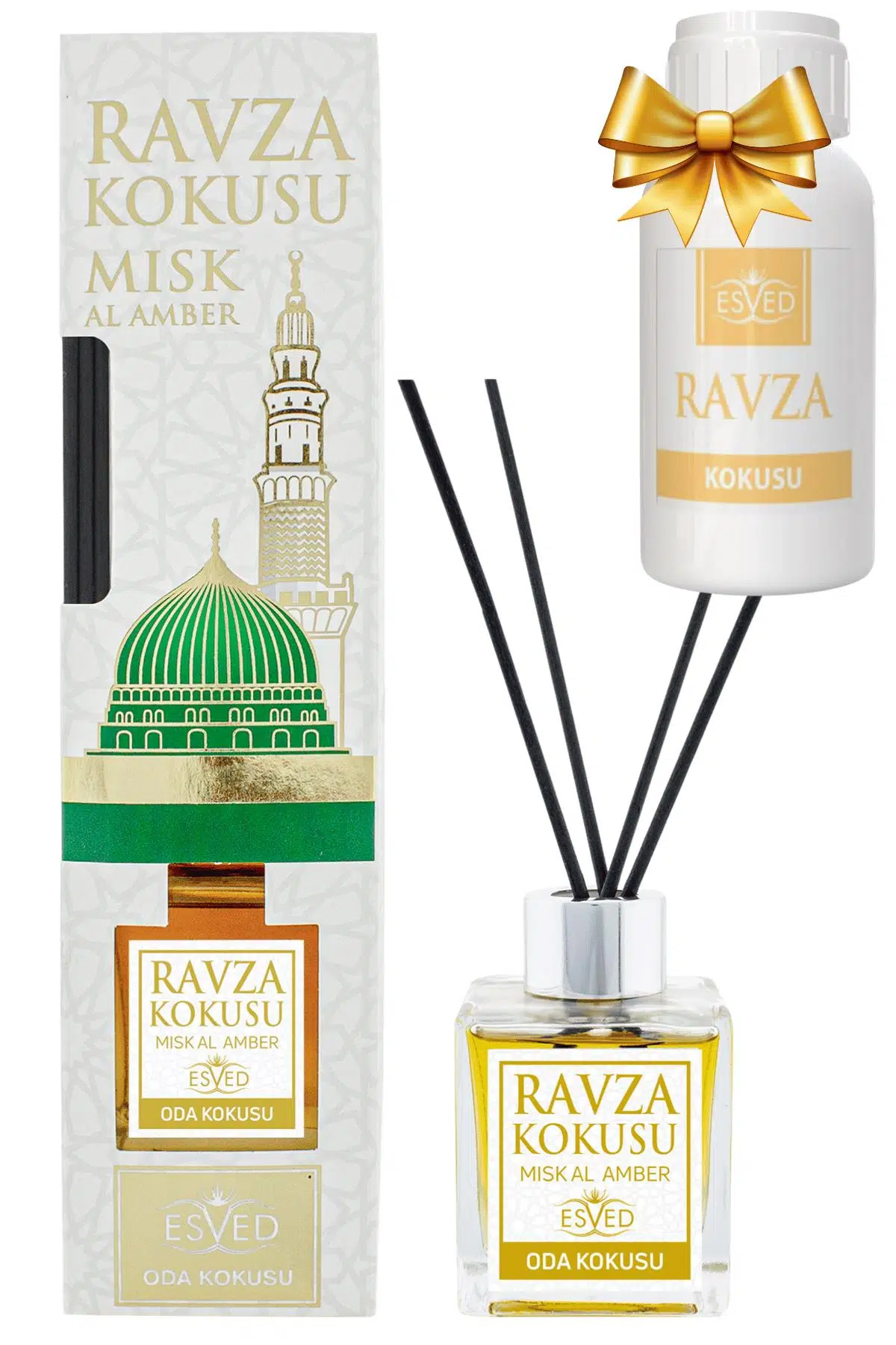 Medine Ravza Kokusu 100 Ml Çubuklu Oda Kokusu Yedek Dolum Şişesi Hediyeli Medine Ravza Kokusu 100 Ml Çubuklu Oda Kokusu Yedek Dolum Şişesi Hediyeli