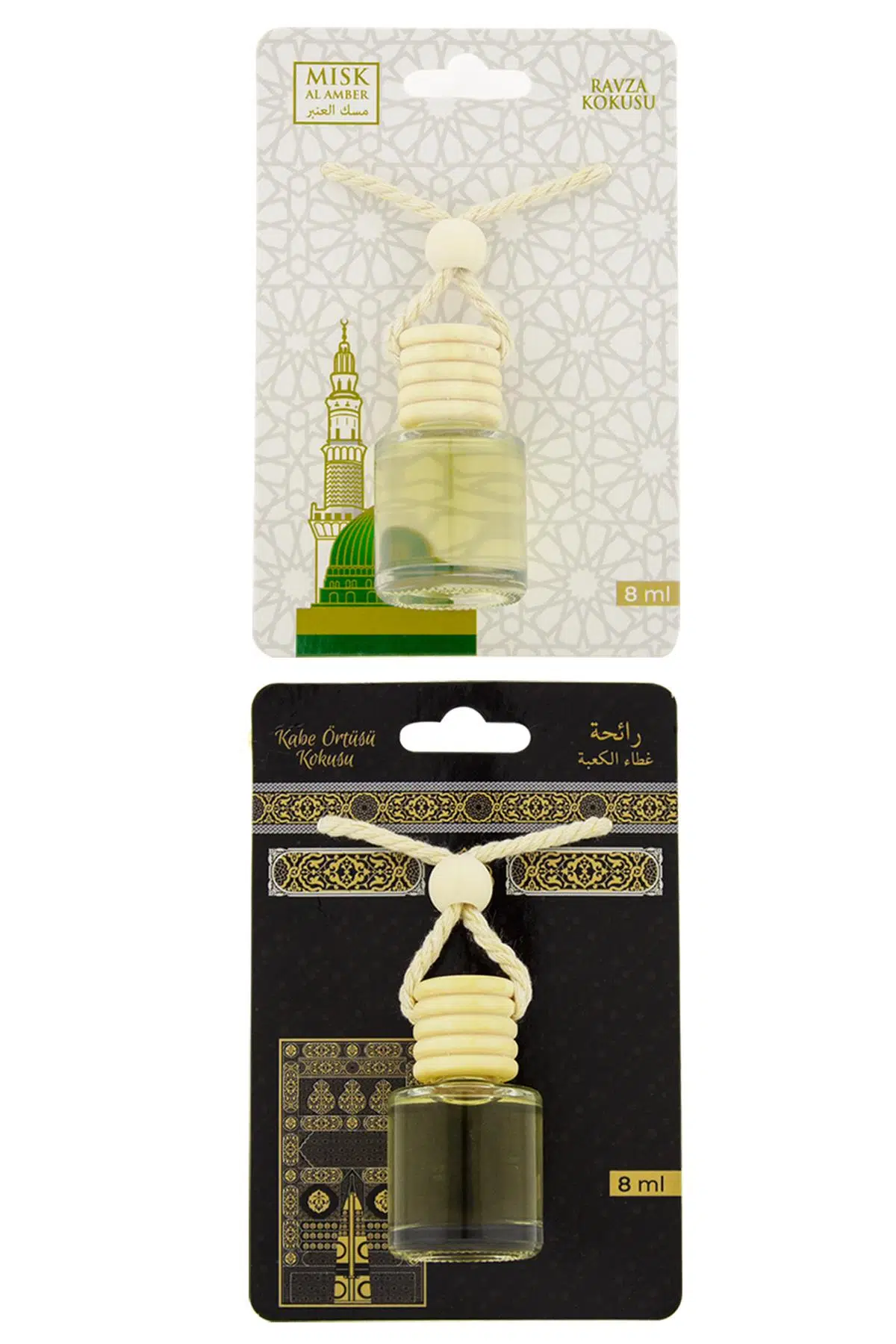 Medine Ravza Kokusu Ve Kabe Örtüsü Kokusu 8 Ml Araba Kokusu Cam Şişe