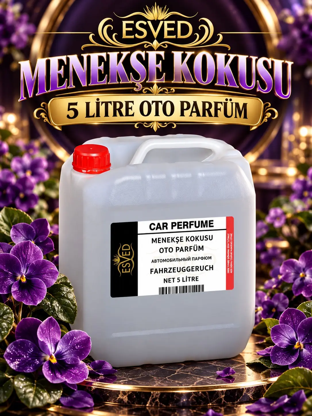 Menekşe Kokusu Araba Kokusu, Oto Parfüm 5 Litre