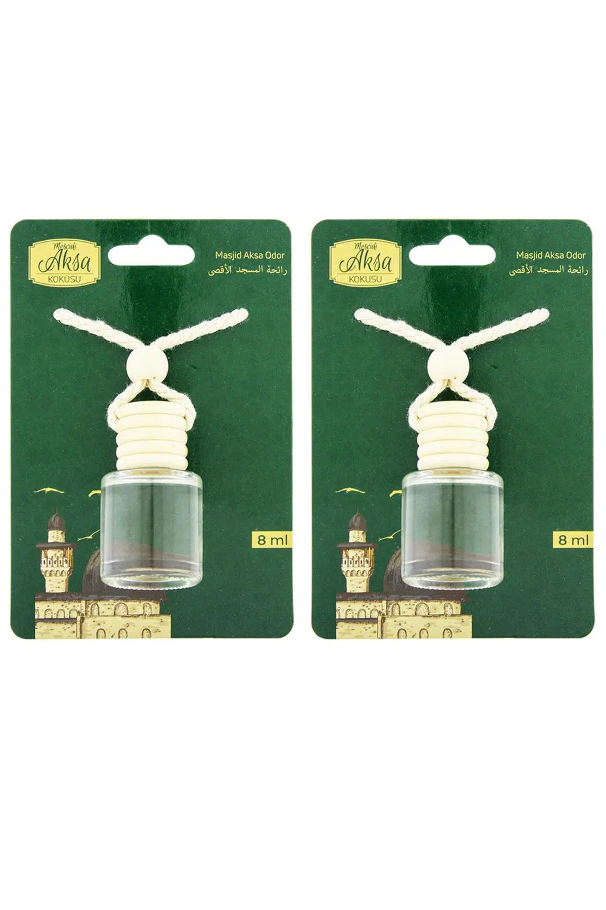 Mescidi Aksa Kokusu 8 Ml Araba Kokusu Cam Şişe 2 Adet Mescidi Aksa Kokusu 8 Ml Araba Kokusu Cam Şişe 2 Adet