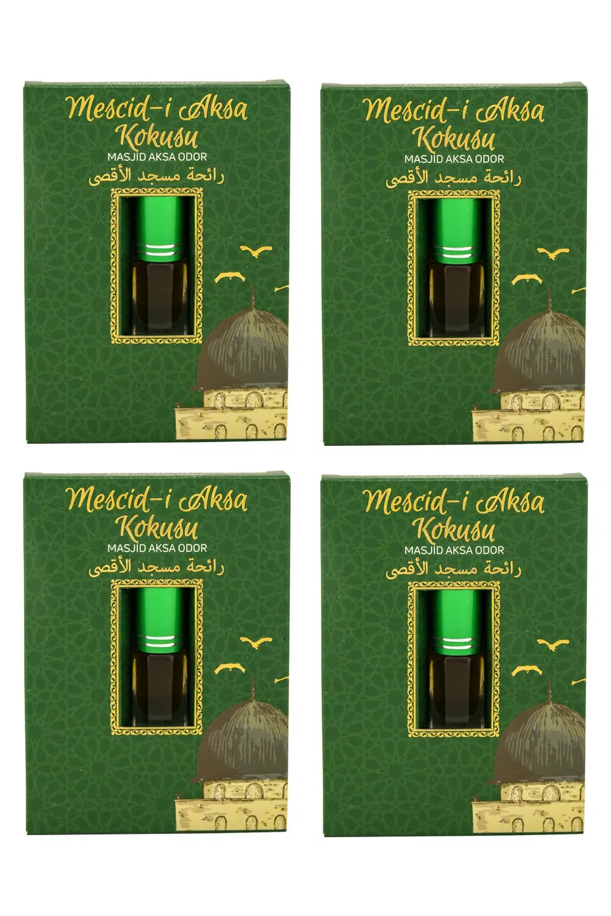 Mescidi Aksa Kokusu Alkolsüz Esans 3ml 4 Adet
