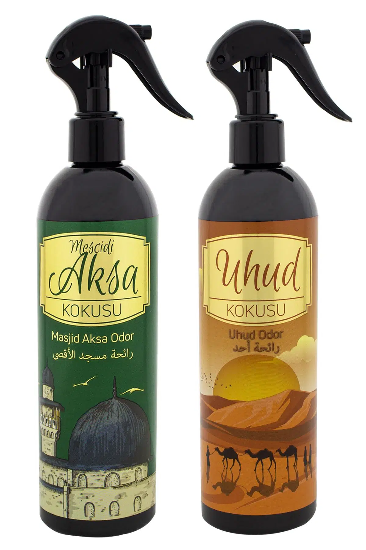 Mescidi Aksa Ve Uhud Kokusu Sprey 400 Ml. Siyah Mescidi Aksa Ve Uhud Kokusu Sprey 400 Ml. Siyah