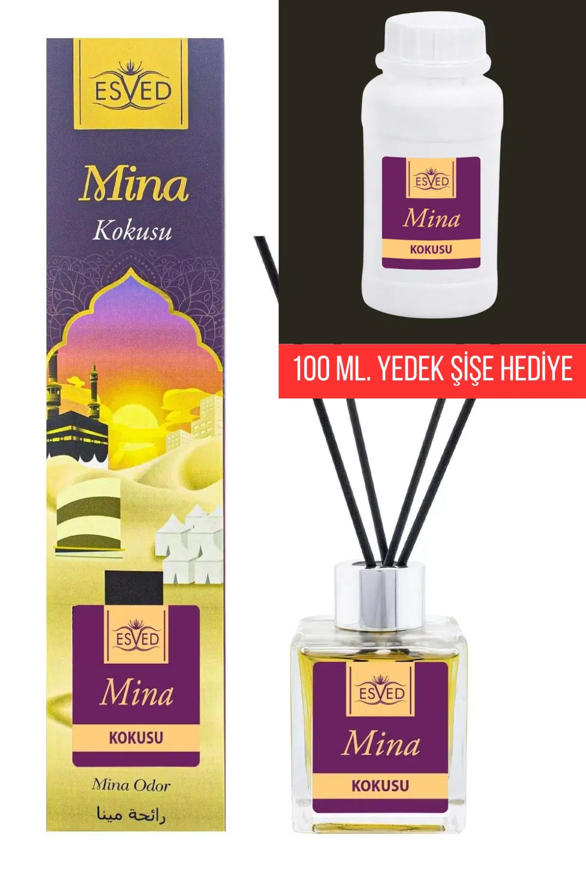 Mina Kokusu 100 Ml Çubuklu Oda Kokusu Mina Kokusu Kokusu 100 ml. yedek dolum şişesi hediyeli Mina Kokusu 100 Ml Çubuklu Oda Kokusu Mina Kokusu Kokusu 100 ml. yedek dolum şişesi hediyeli