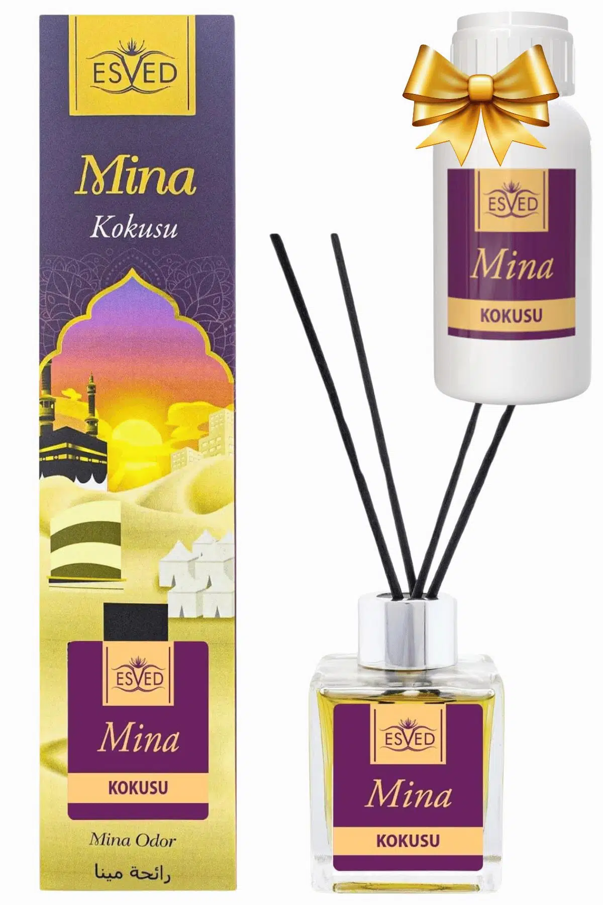 Mina Kokusu 100 Ml Çubuklu Oda Kokusu Yedek Dolum Şişesi Hediyeli Mina Kokusu 100 Ml Çubuklu Oda Kokusu Yedek Dolum Şişesi Hediyeli