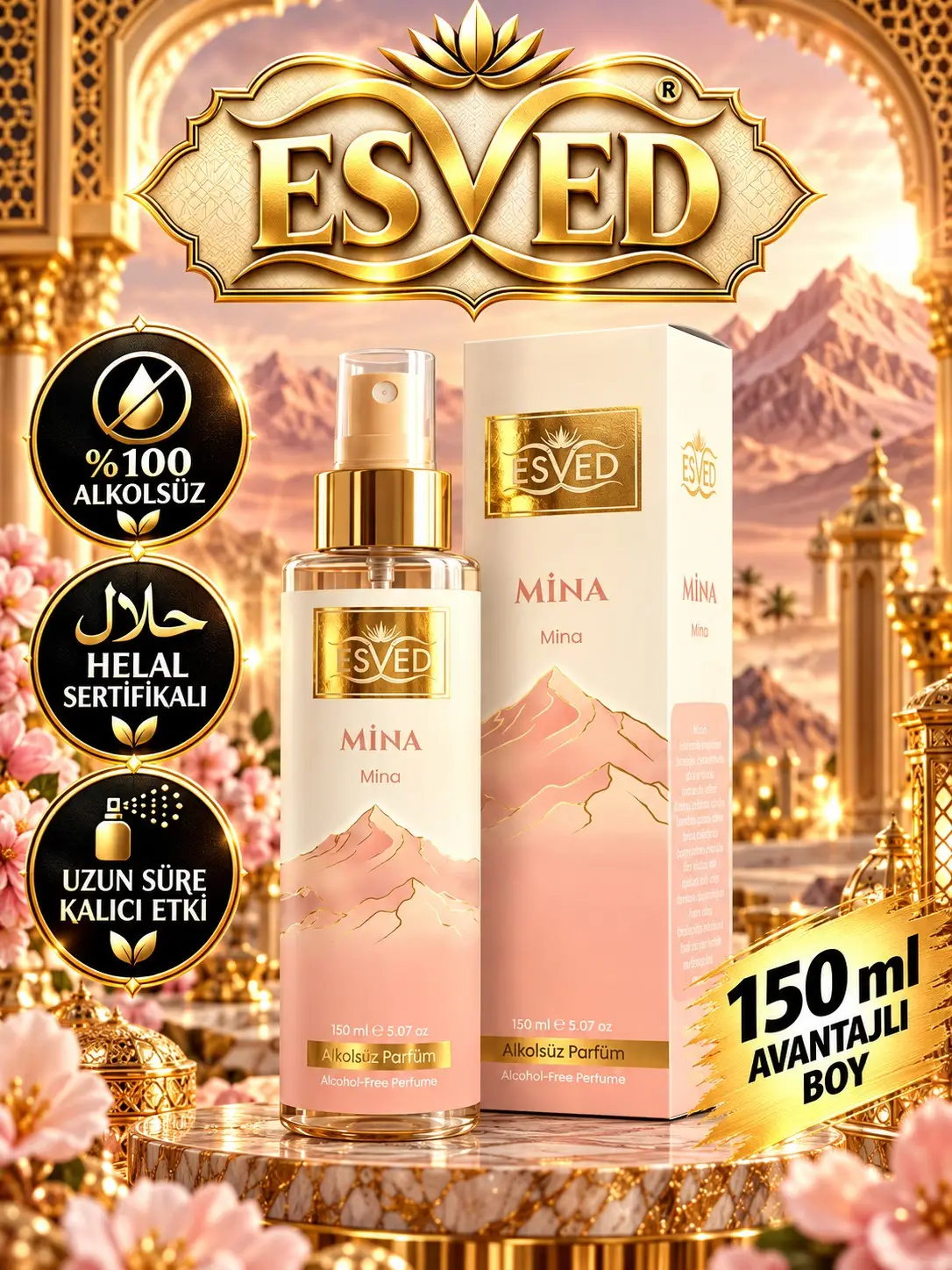 Mina Kokusu Alkolsüz Parfüm 150 ml.