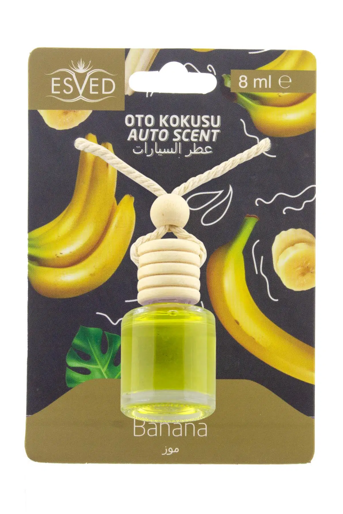 Muz Kokusu 8 Ml Araba Kokusu Cam Şişe