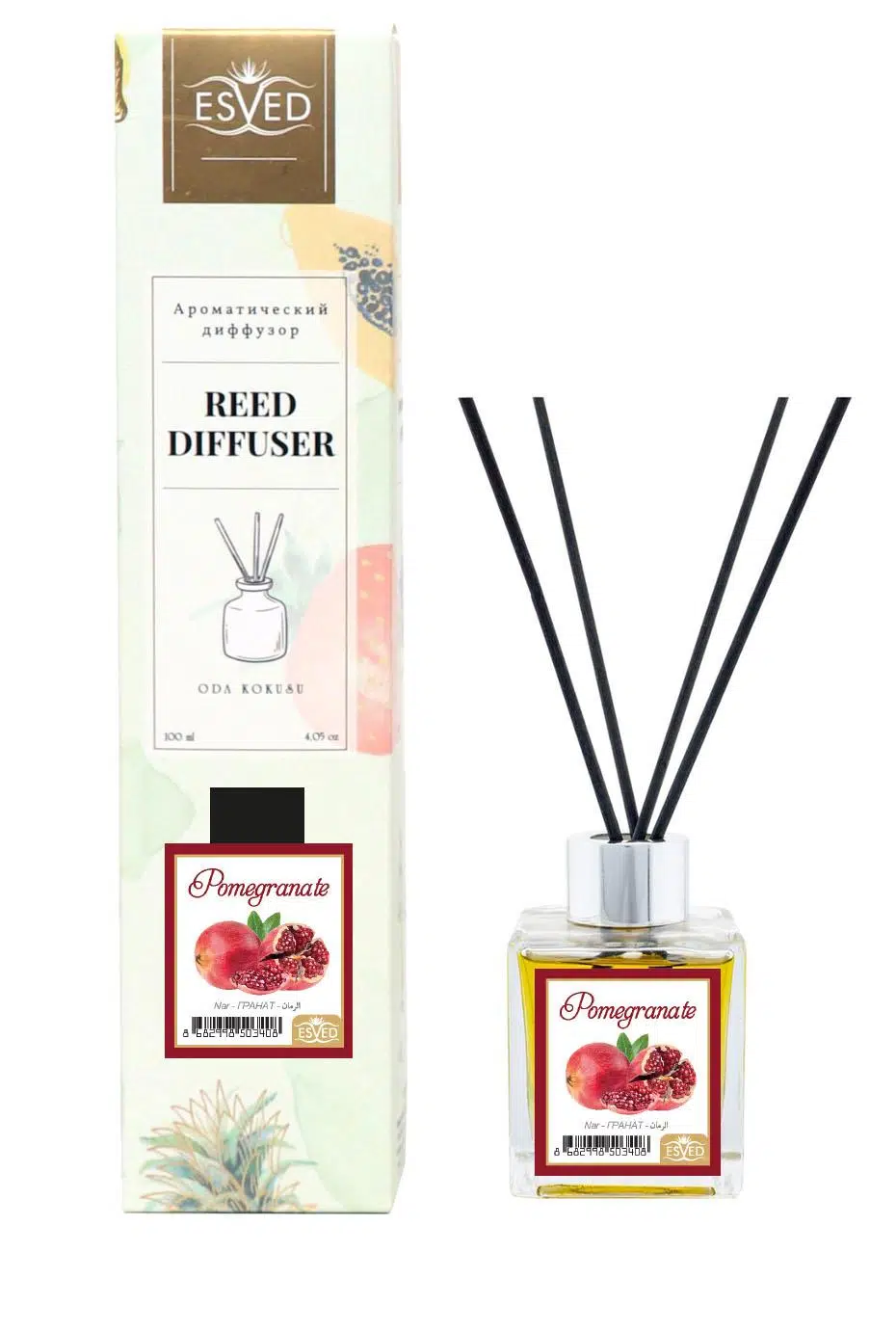 Nar Kokusu 100 Ml Çubuklu Oda Kokusu Yedek Dolum Şişesi Hediyeli Nar Kokusu 100 Ml Çubuklu Oda Kokusu Yedek Dolum Şişesi Hediyeli