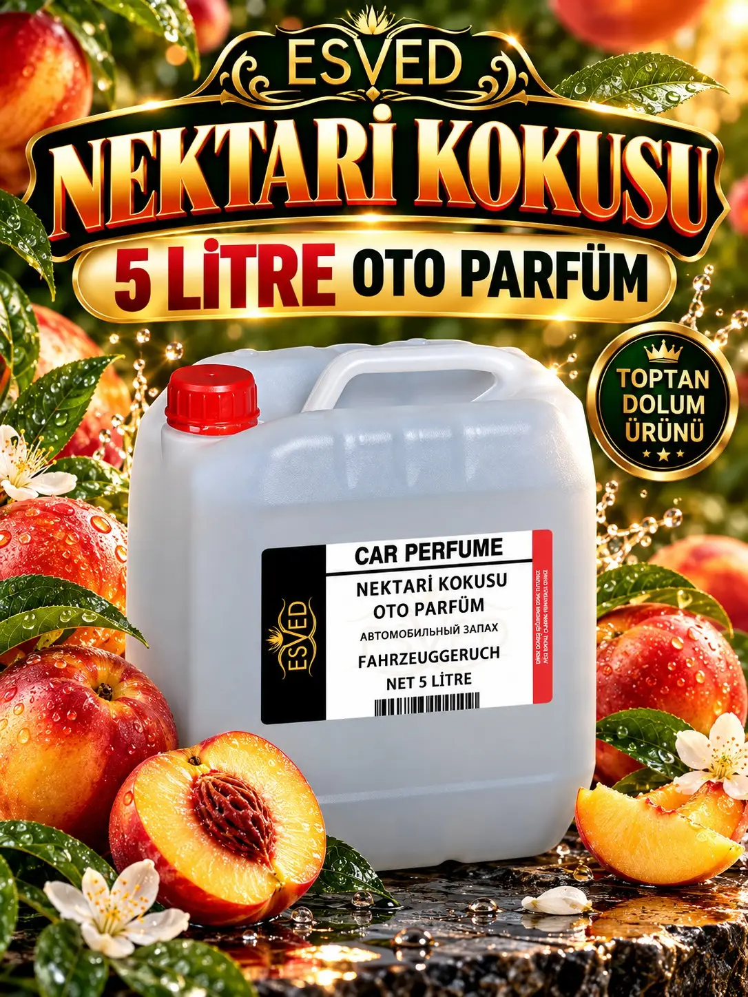 Nektarin Kokusu Araba Kokusu, Oto Parfüm 5 Litre Nektarin Kokusu Araba Kokusu, Oto Parfüm 5 Litre