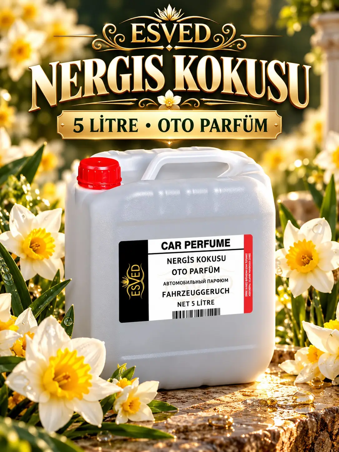 Nergis Kokusu Araba Kokusu, Oto Parfüm 5 Litre