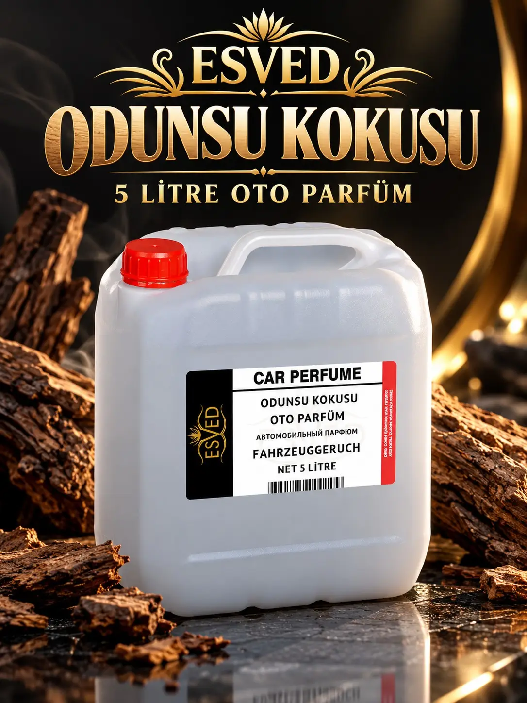 Odunsu Kokusu Araba Kokusu, Oto Parfüm 5 Litre