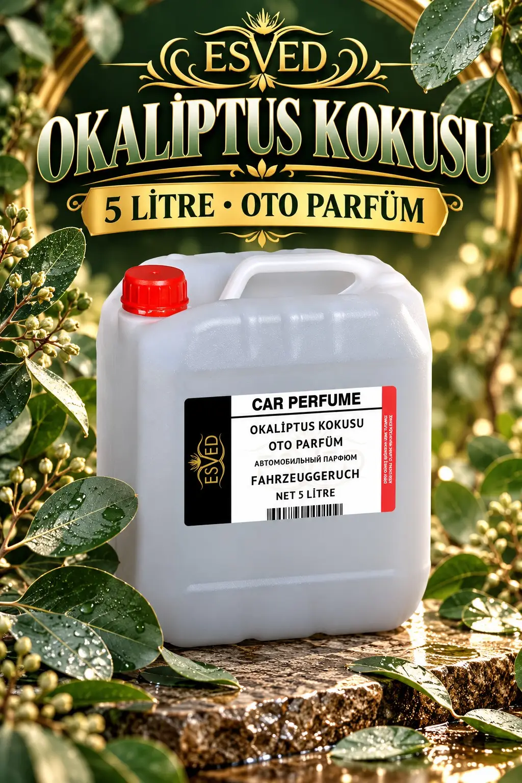 Okaliptus Kokusu Araba Kokusu, Oto Parfüm 5 Litre
