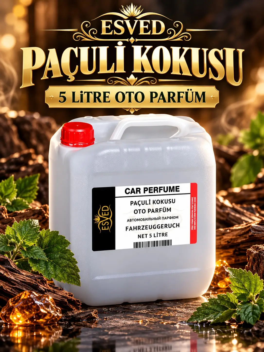 Paçuli Kokusu Araba Kokusu, Oto Parfüm 5 Litre