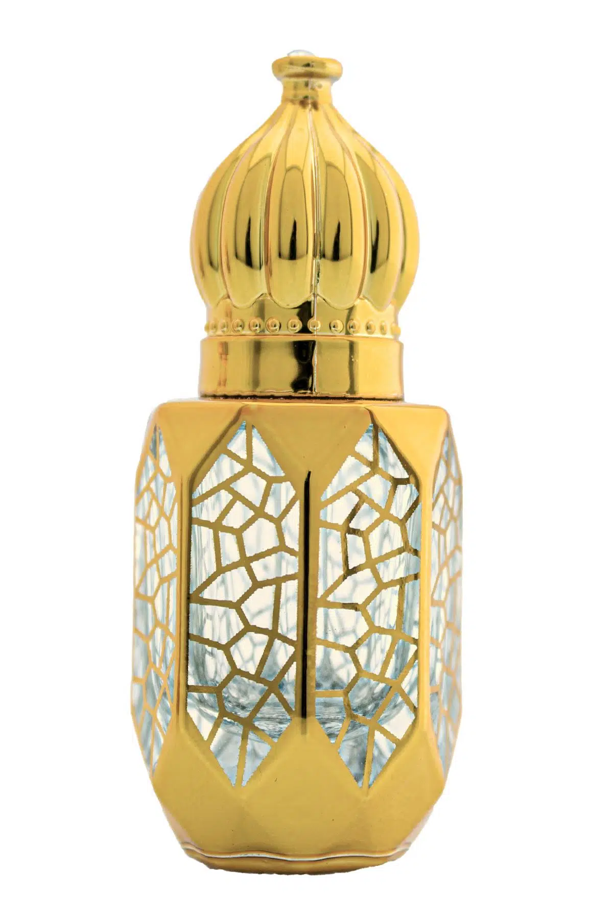 Parfüm Esans Cam Şişesi Gold Boş Esans Şişesi 8 Ml. Premium A108-8ML-1