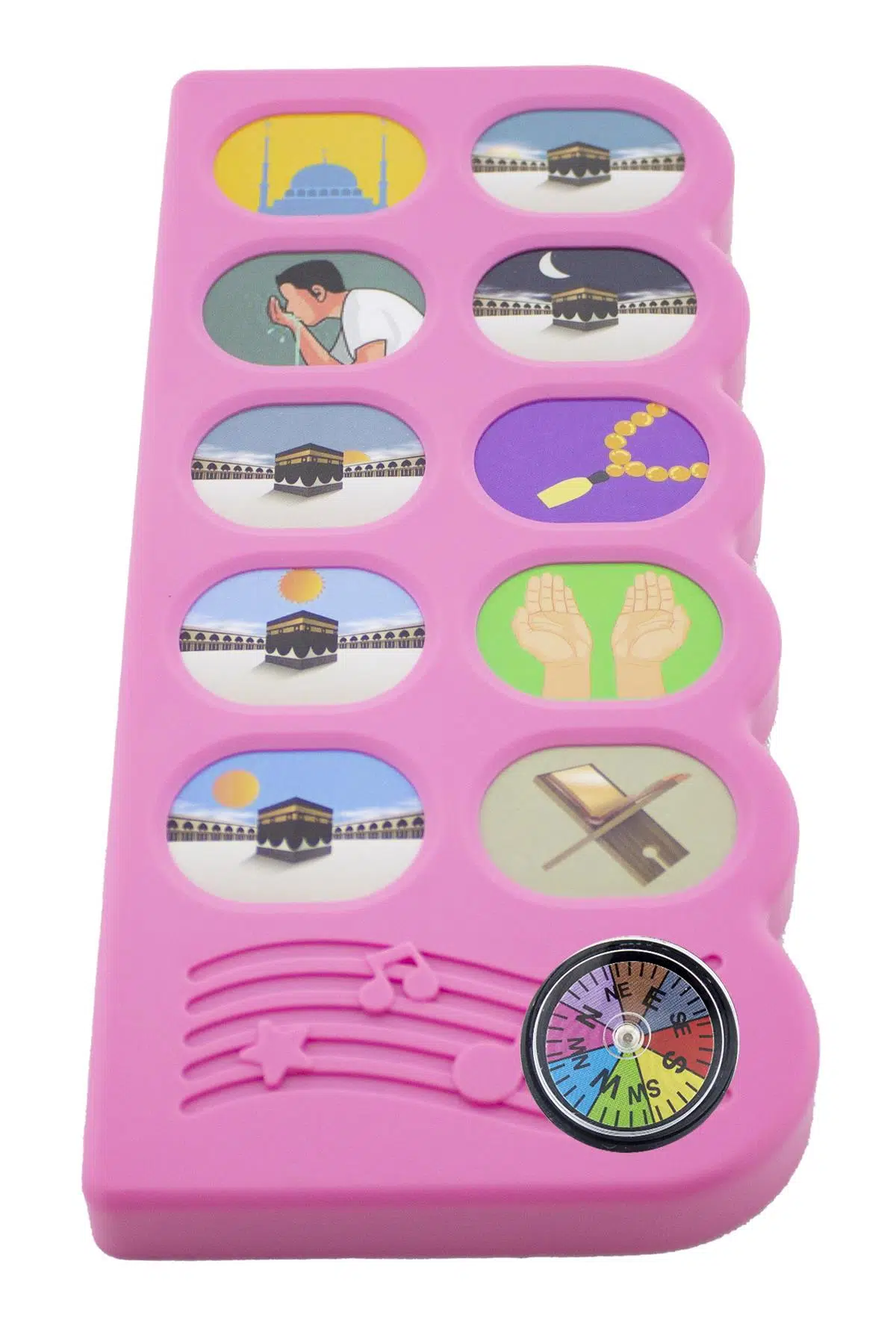 Pusulalı Kıbleyi Gösteren Sesli Namaz Öğreten Cihaz Pembe