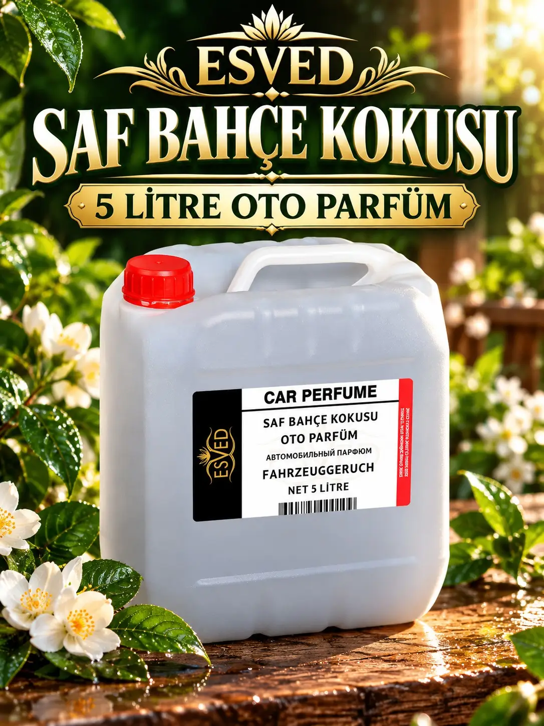 Saf Bahçe Kokusu Araba Kokusu, Oto Parfüm 5 Litre