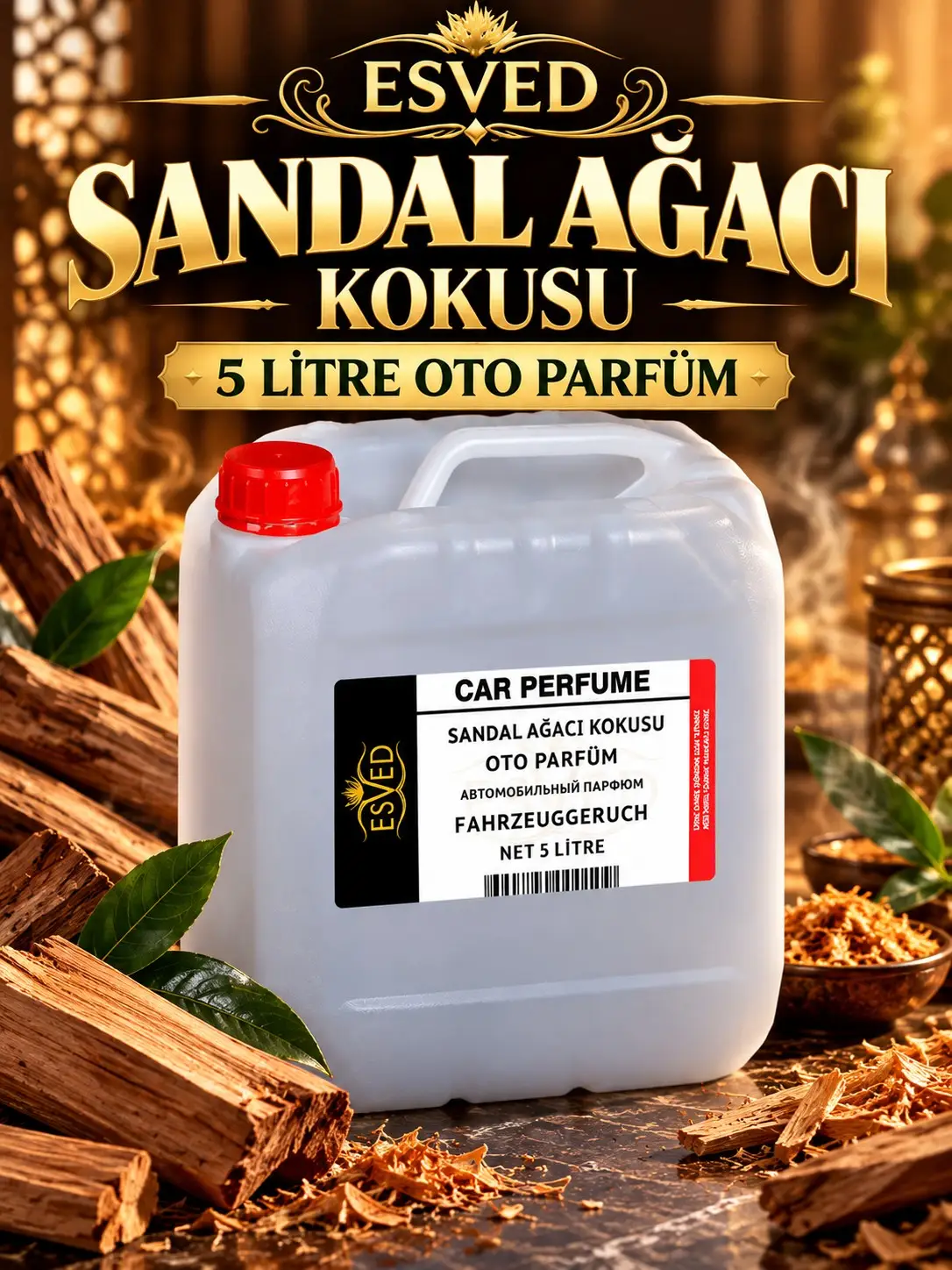 Sandal Ağacı Kokusu Araba Kokusu, Oto Parfüm 5 Litre
