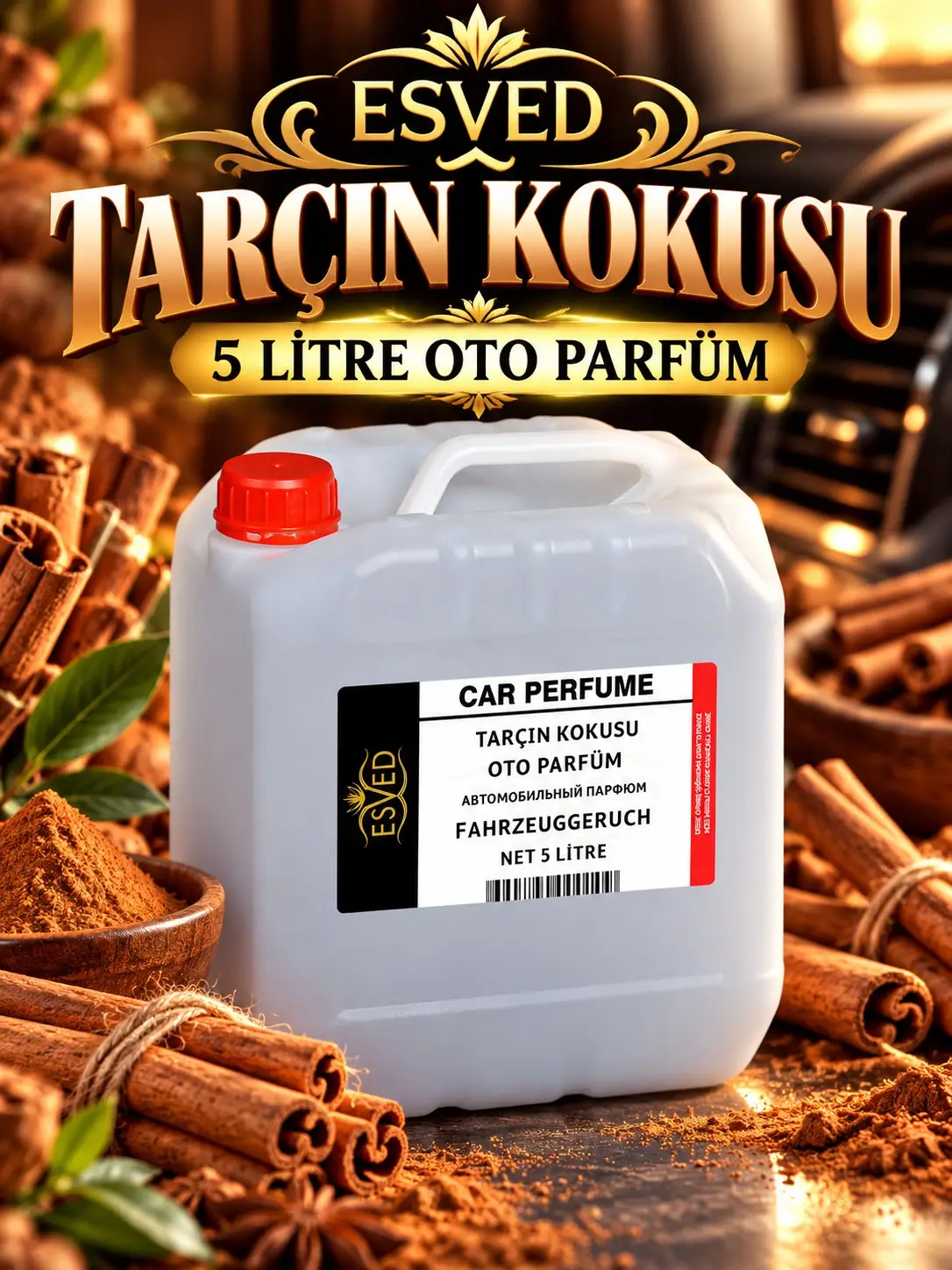 Tarçın Kokusu Araba Kokusu, Oto Parfüm 5 Litre