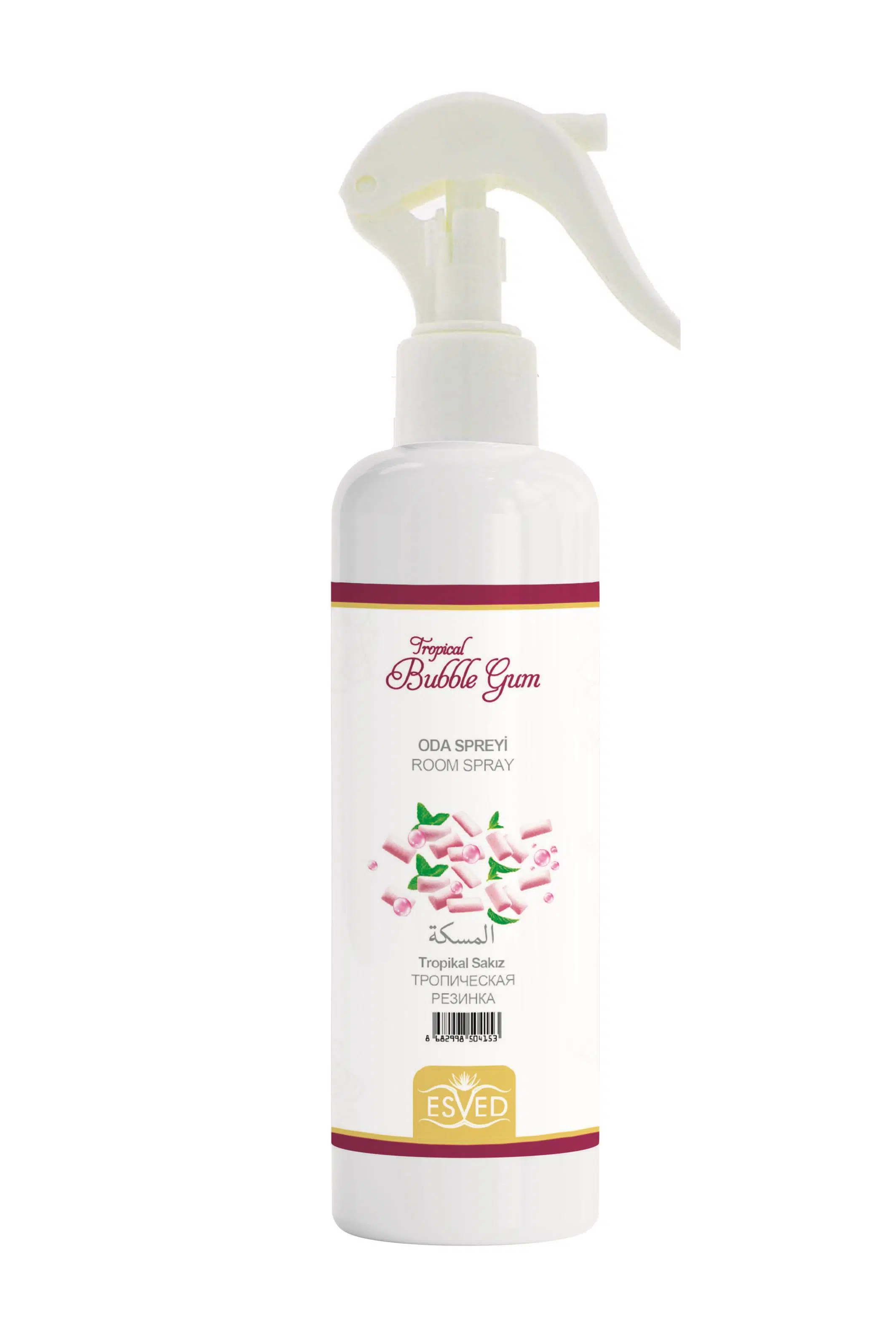 Tropikal Sakız Kokusu Oto Kokusu Spreyli Araç Oda Ve Ortam Kokusu 400 Ml Kalıcı Uzun Ömürlü