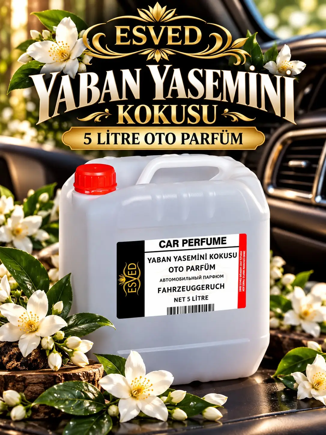 Yaban Yasemini Kokusu Araba Kokusu, Oto Parfüm 5 Litre