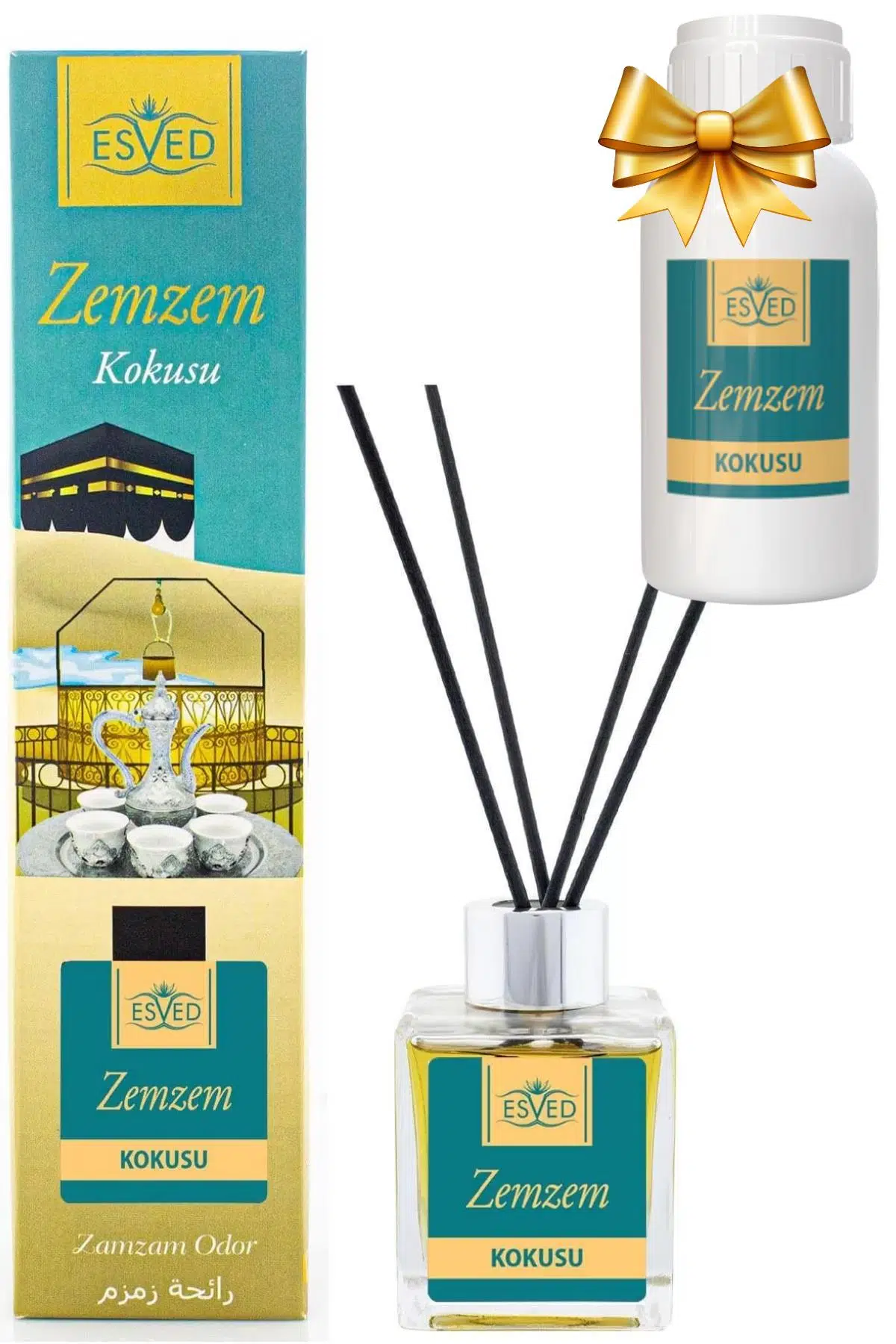 Zemzem Kokusu 100 Ml Çubuklu Oda Kokusu Yedek Dolum Şişesi Hediyeli Zemzem Kokusu 100 Ml Çubuklu Oda Kokusu Yedek Dolum Şişesi Hediyeli