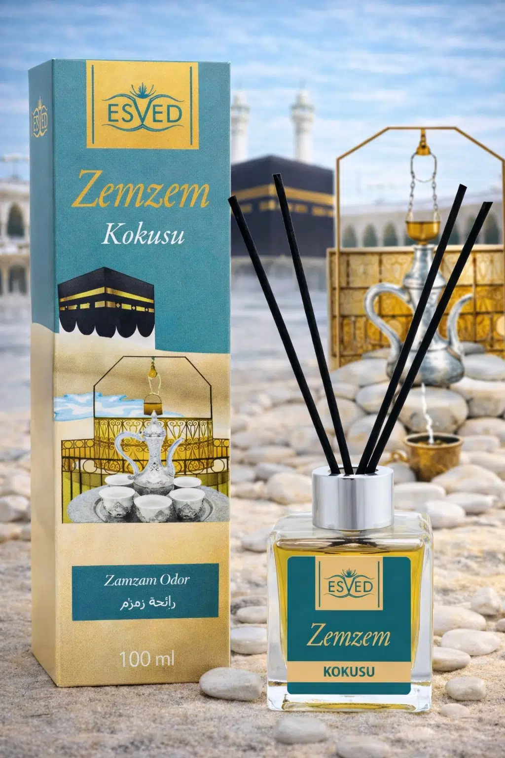 Zemzem Kokusu 100 Ml Çubuklu Oda Kokusu Yedek Dolum Şişesi Hediyeli Zemzem Kokusu 100 Ml Çubuklu Oda Kokusu Yedek Dolum Şişesi Hediyeli